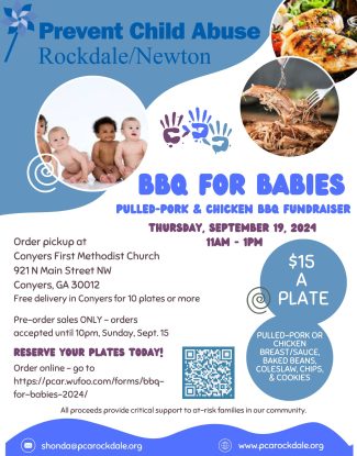 BBQ for Babies flyer 2024
